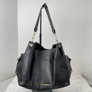 Steve Madden Bucket Bag with Brass Embellishments